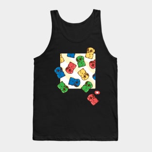 Falling Gummy Puglie Tank Top